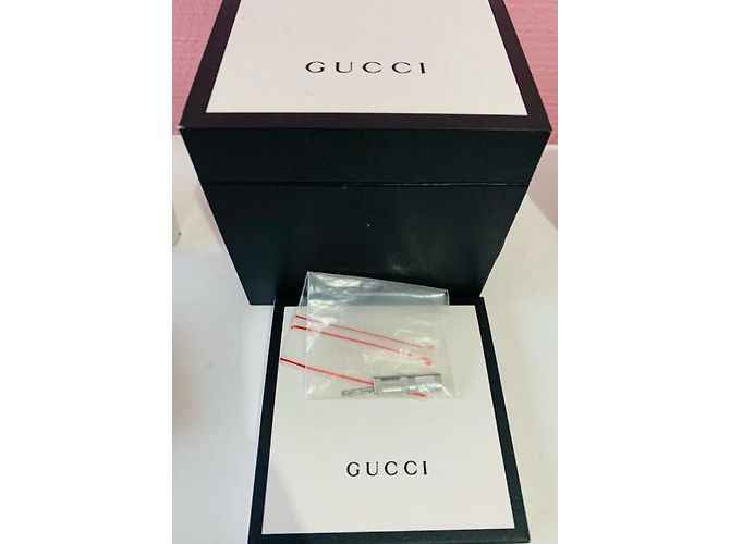 Relógio Gucci Dive em aço com quartzo rosa Prata - vista 4