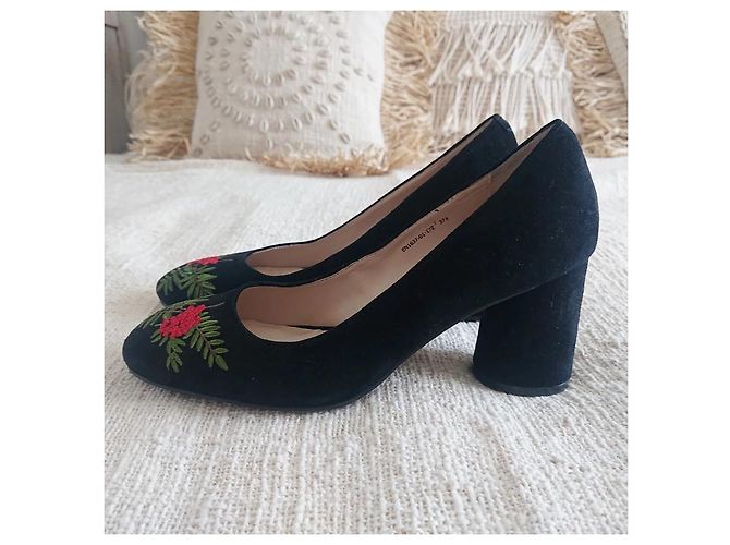 Autre Marque Scarpe con ricamo Nero - vista 5