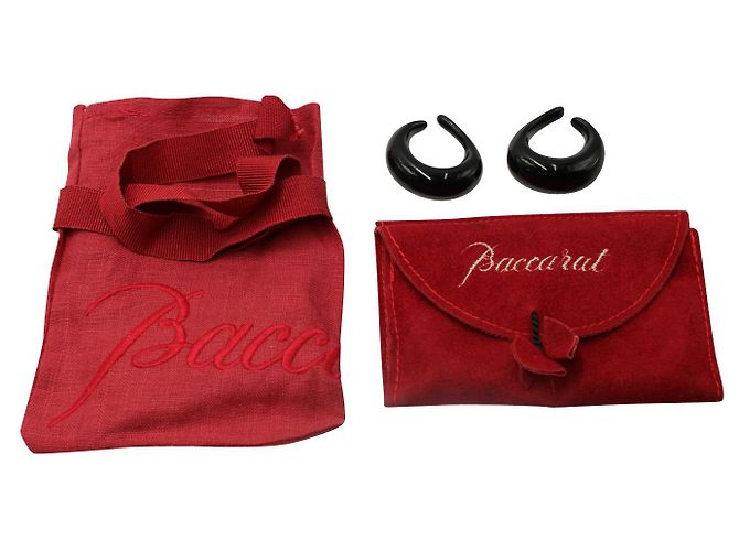 Baccarat Les Boucles schwarze Kristallohrringe - Ansicht 3