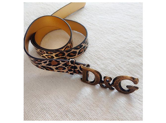 Dolce & Gabbana Ledergürtel mit Leopardenmuster 80 cm Leopardenprint - Ansicht 2