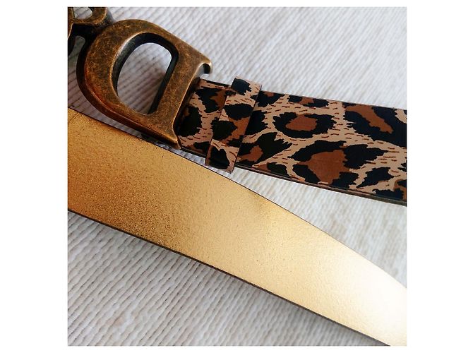 Dolce & Gabbana Ledergürtel mit Leopardenmuster 80 cm Leopardenprint - Ansicht 5