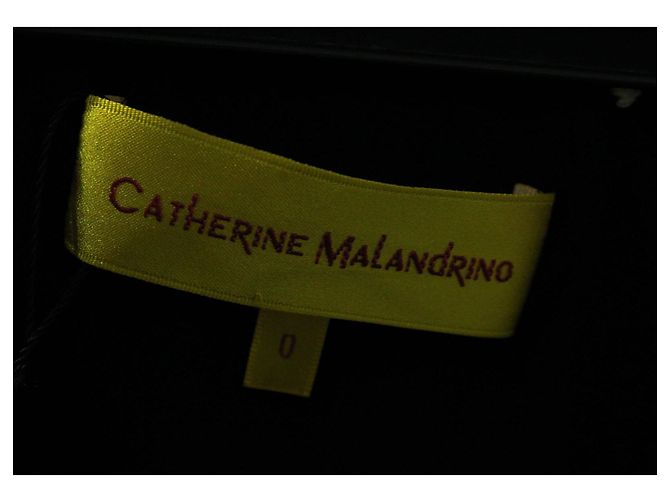 Catherine Malandrino Abito blu navy con ricamo bianco - vista 5