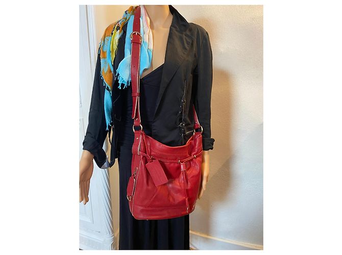 Borsa a mano Lancel Miss Elsa in pelle rossa Rosso - vista 2