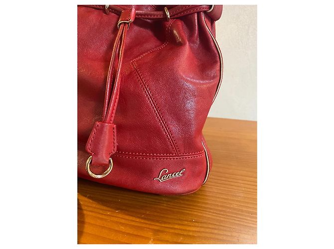 Borsa a mano Lancel Miss Elsa in pelle rossa Rosso - vista 4