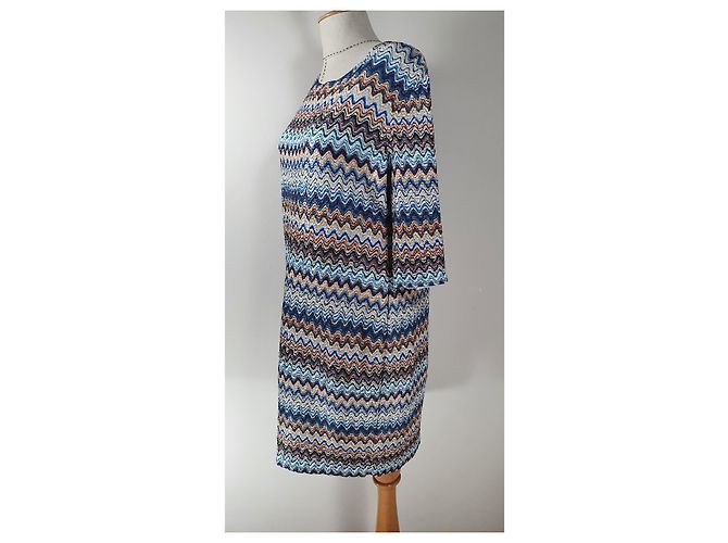 Riani Mehrfarbiges Kleid aus Polyester XL Mehrfarben - Ansicht 2