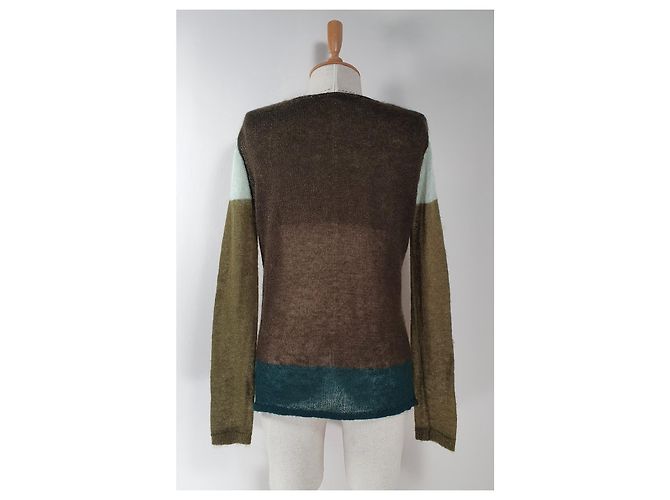 Pull en maille Lupino Block Samsoe & Samsoe Vert Mohair Multicolore - vue 3