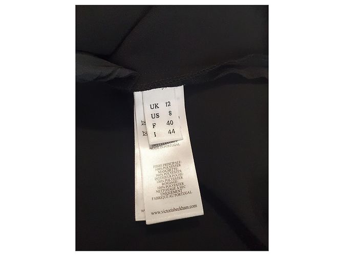Vestido Victoria Beckham preto de poliéster - vista 6