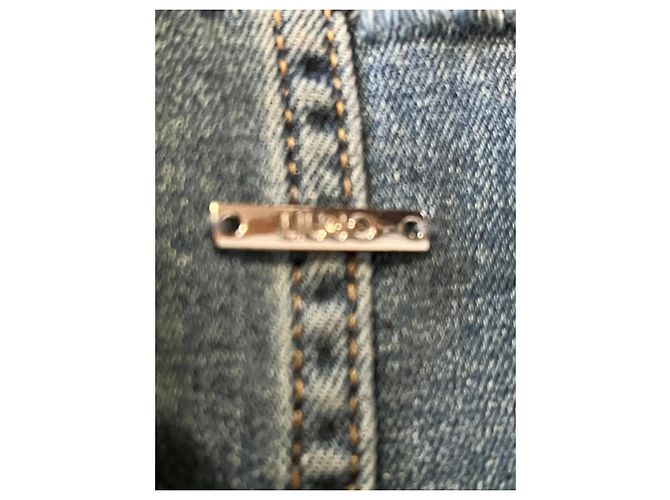 Liu.Jo Stretch-Denim-Korsettkleid Blau - Ansicht 9