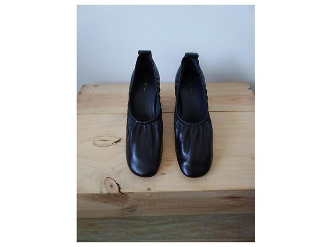 Décolleté Céline Soft Ballerina in pelle nera 37 Nero - vista 2
