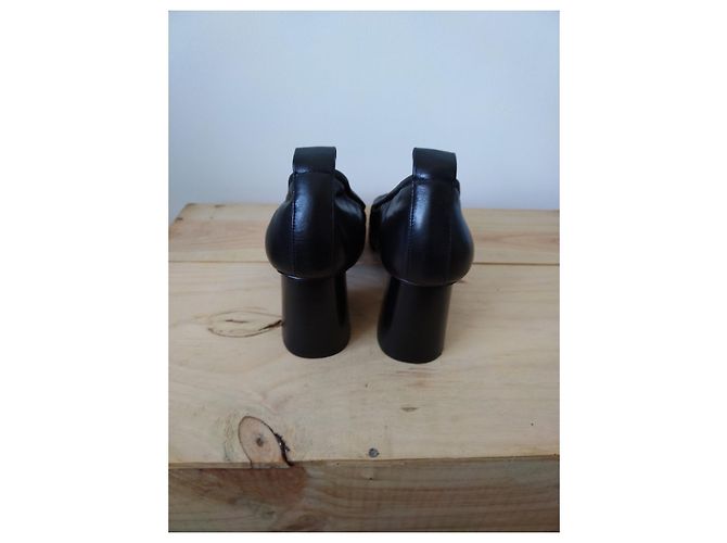 Décolleté Céline Soft Ballerina in pelle nera 37 Nero - vista 4