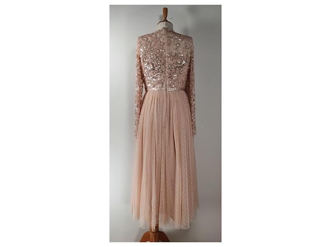 Abito lungo Needle & Thread rosa - vista 4