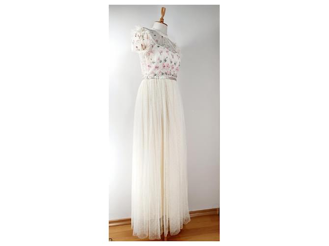 Abito Maxi Needle & Thread Bianco Multicolore - vista 4
