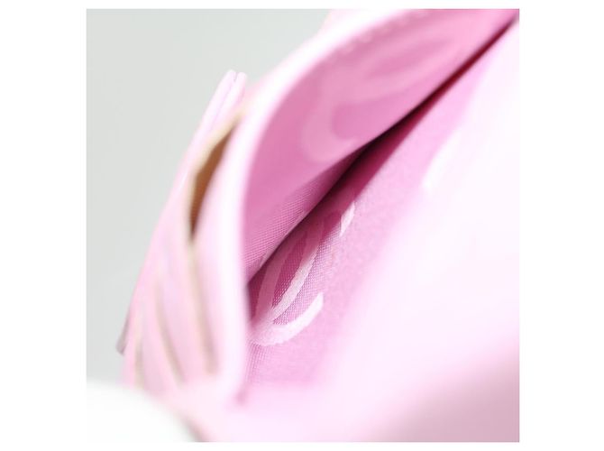 CHANEL Portafoglio Cambon Line Pelle Rosa CC Auth 31117 - vista 19