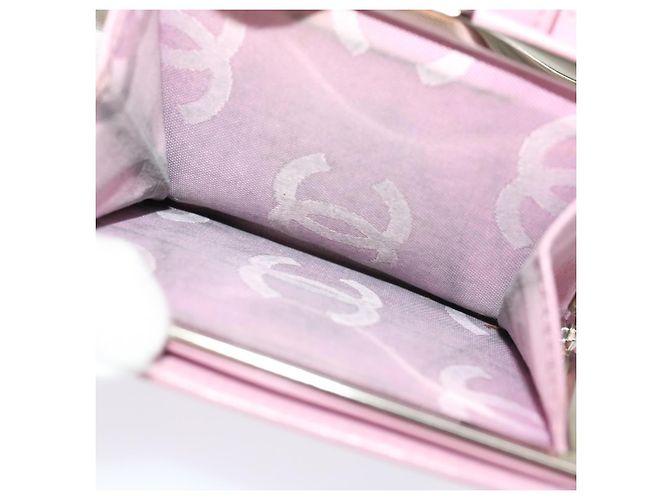 CHANEL Portafoglio Cambon Line Pelle Rosa CC Auth 31117 - vista 9