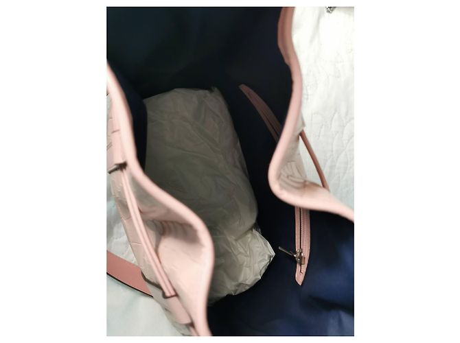 Elsa Sellier Lancel borsa MM ELSA in pelle rosa con stampa coccodrillo - vista 16