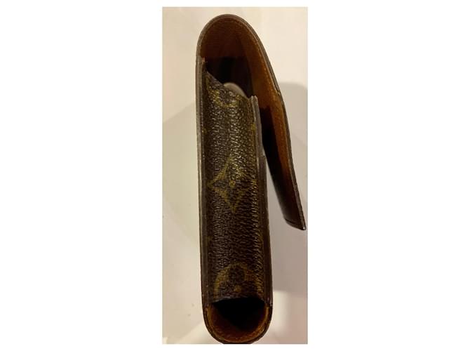 Montsouris Louis Vuitton Cigarette Case Brown Cloth - view 3