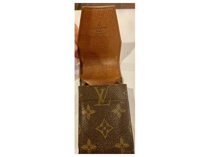 Montsouris Louis Vuitton Cigarette Case Brown Cloth - view 5