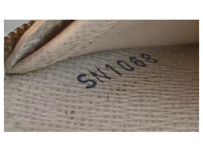 Montsouris Louis Vuitton Zippy Geldbörse beige grau Stoff - Ansicht 4