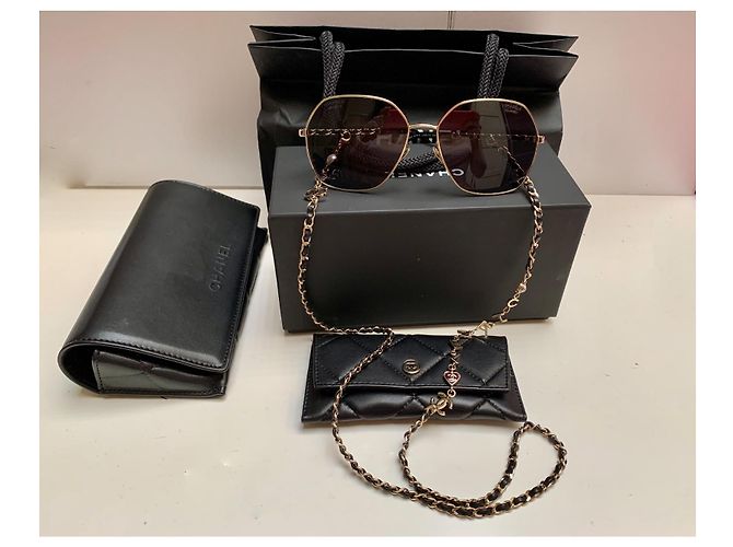 Chanel cadena de gafas de joyería 2022 Gold hardware - vista 4