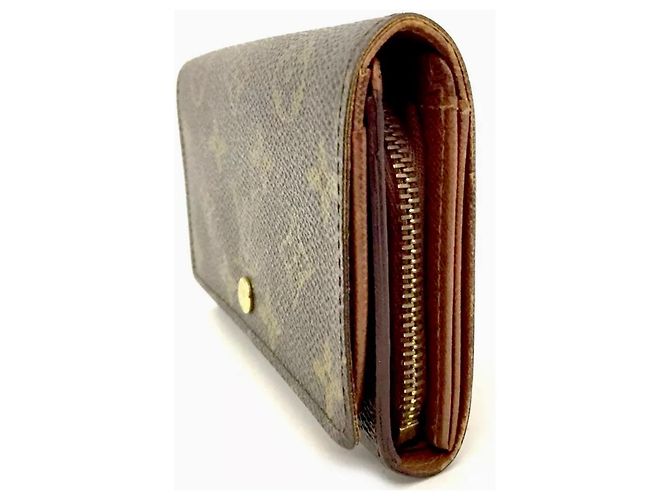 Montsouris Louis Vuitton Tresor Wallet Monogram Canvas Brown - view 10