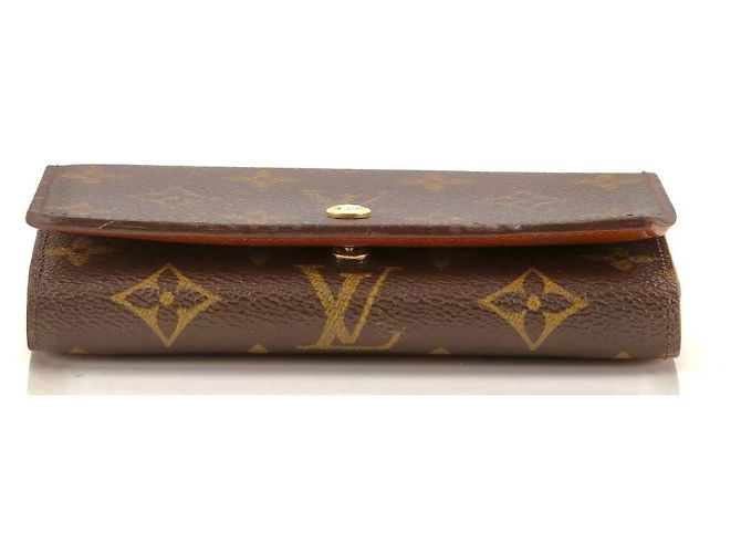 Montsouris Louis Vuitton Tresor Wallet Monogram Canvas Brown - view 3