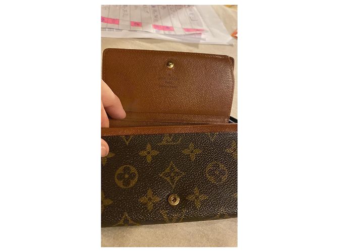 Montsouris Louis Vuitton Tresor Wallet Monogram Canvas Brown - view 6