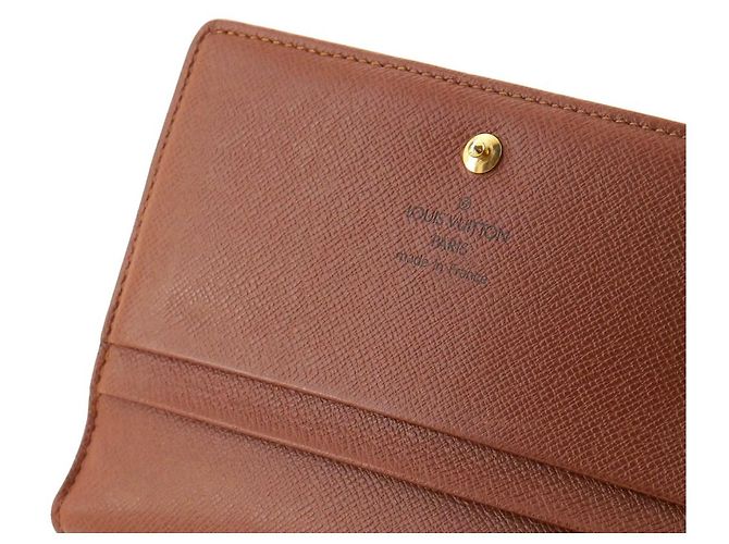 Montsouris Louis Vuitton Tresor Wallet Monogram Canvas Brown - view 7