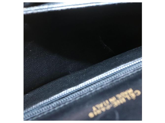 Céline CELINE C Macadam Carrozza Carrozza Borsa A Tracolla Tela Nero Oro Auth am1471g D'oro - vista 18