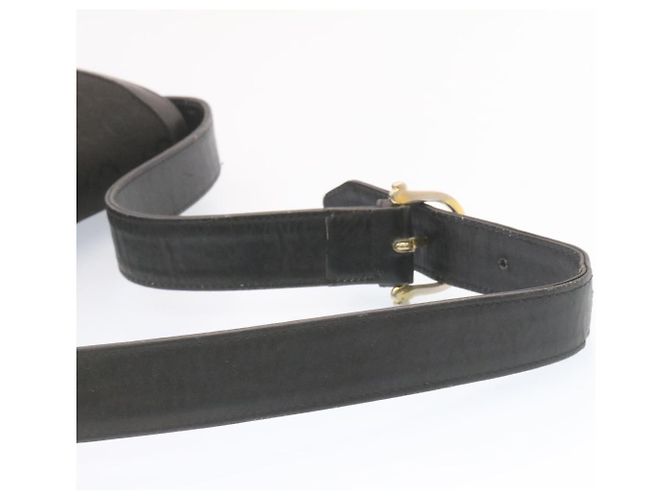 Céline CELINE C Macadam Carrozza Carrozza Borsa A Tracolla Tela Nero Oro Auth am1471g D'oro - vista 6