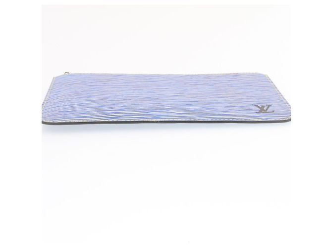 LOUIS VUITTON Epi Denim Neverfull MM Accessory Pouch Blue LV Auth am382b - view 26