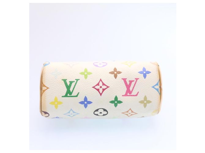 LOUIS VUITTON Monogramm Mehrfarbige Mini Speedy Handtasche Weiß M.92645 Auth bin1013G - Ansicht 12