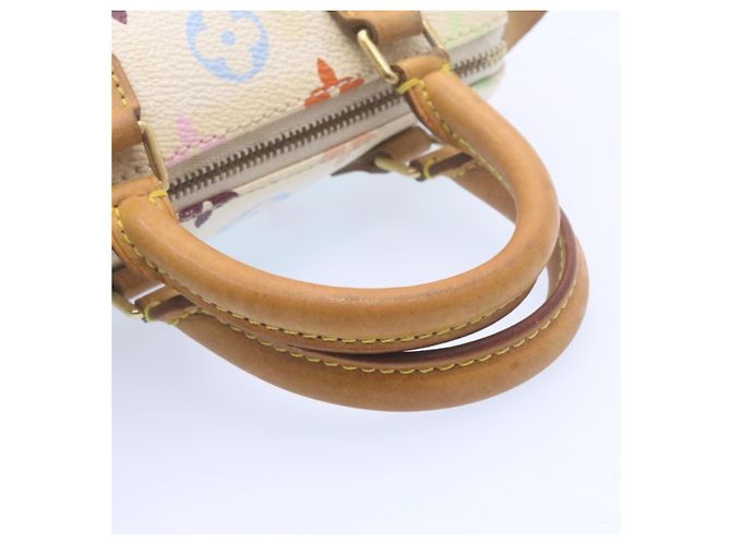 LOUIS VUITTON Monogramm Mehrfarbige Mini Speedy Handtasche Weiß M.92645 Auth bin1013G - Ansicht 9