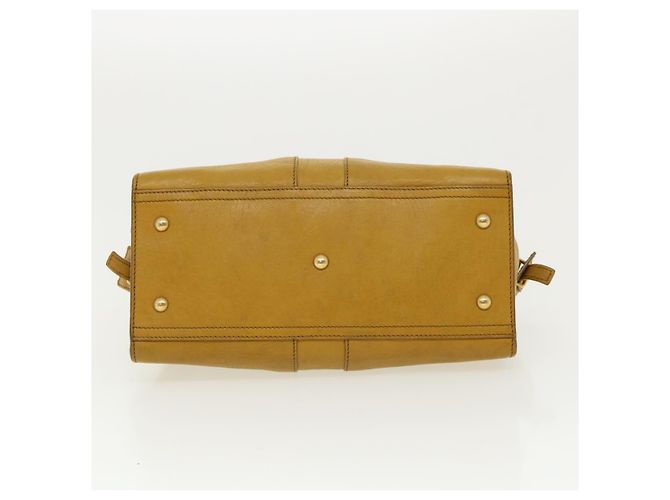 SAINT LAURENT Borsa a mano in pelle 2modo Yellow Auth am1348S Giallo - vista 11