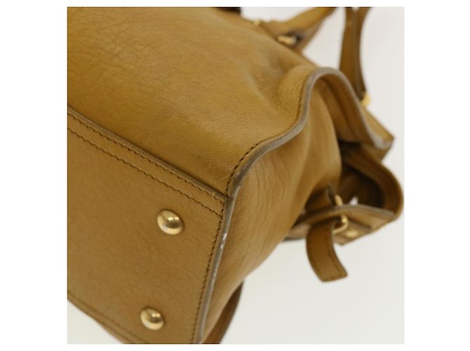 SAINT LAURENT Borsa a mano in pelle 2modo Yellow Auth am1348S Giallo - vista 14