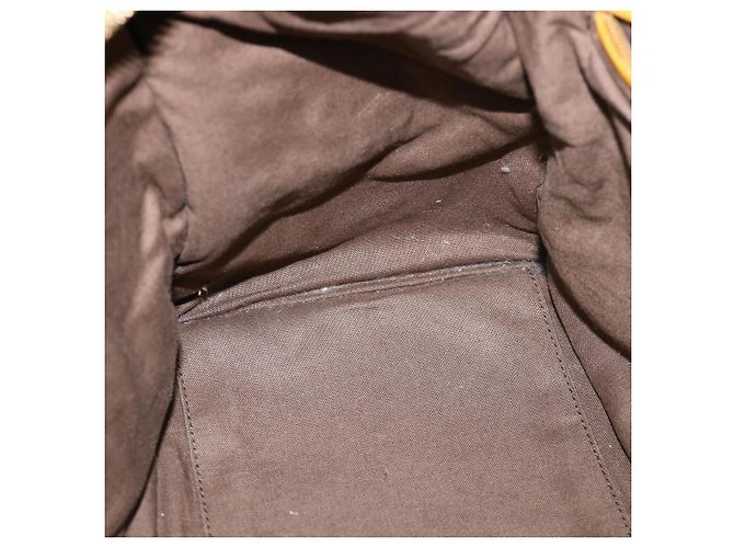 SAINT LAURENT Borsa a mano in pelle 2modo Yellow Auth am1348S Giallo - vista 21