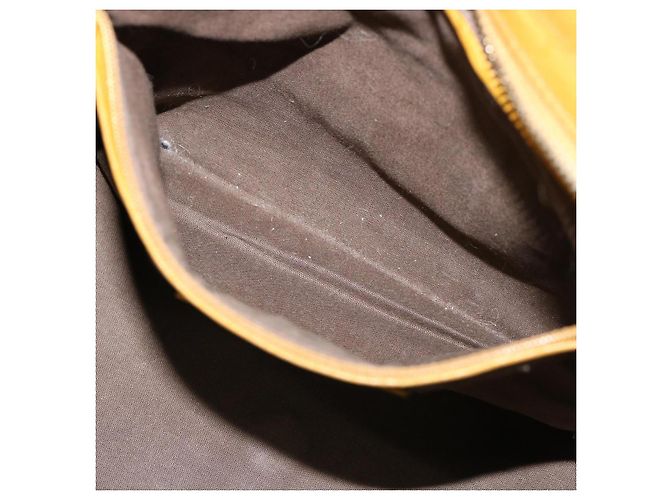 SAINT LAURENT Borsa a mano in pelle 2modo Yellow Auth am1348S Giallo - vista 23
