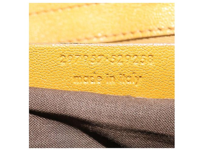 SAINT LAURENT Borsa a mano in pelle 2modo Yellow Auth am1348S Giallo - vista 24