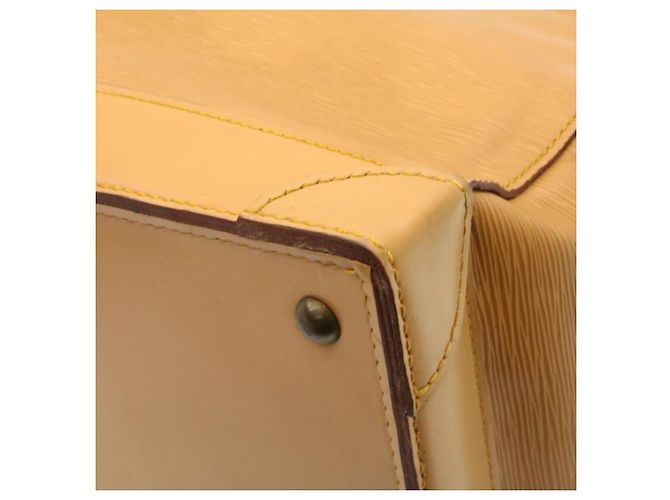 LOUIS VUITTON Borsa Epi Steamer Borsa Boston Beige LV Auth am1805g - vista 13