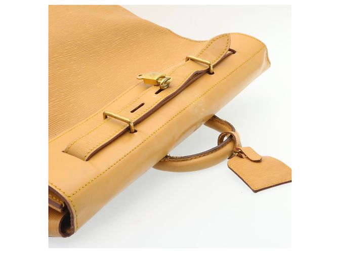 LOUIS VUITTON Borsa Epi Steamer Borsa Boston Beige LV Auth am1805g - vista 7