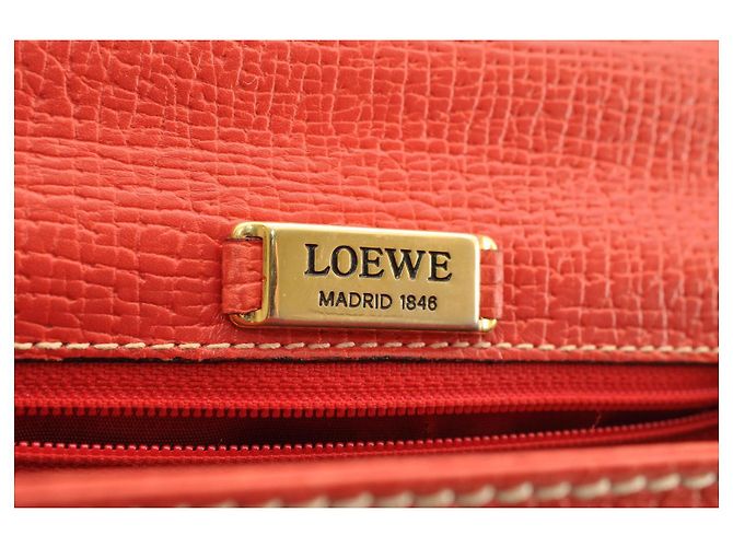 LOEWE Borsa a mano in pelle 2Modo Red Auth am2234S Rosso - vista 28