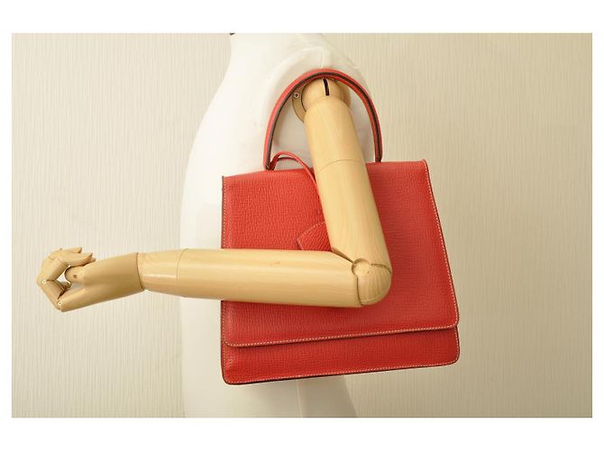 LOEWE Borsa a mano in pelle 2Modo Red Auth am2234S Rosso - vista 4