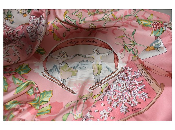 quadrato Hermès rosa 90X90 - vista 6