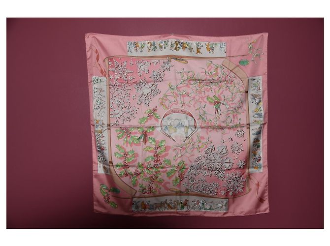 quadrato Hermès rosa 90X90 - vista 7