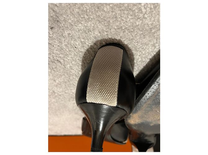 Hermès Pumps aus schwarzem Leder - Ansicht 7
