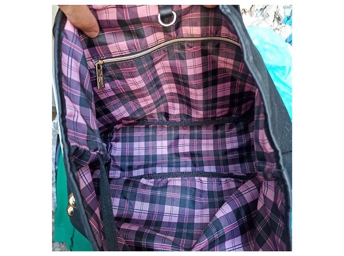 Trussardi borsa tote bag borchie Nero - vista 4