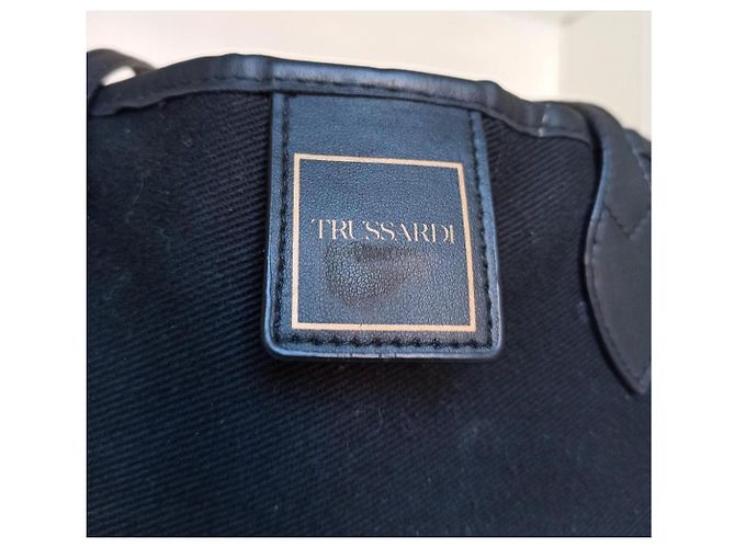 Trussardi borsa tote bag borchie Nero - vista 7