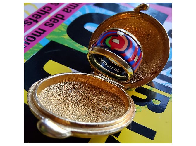 Anello Frey Wille in ceramica multicolore - vista 4