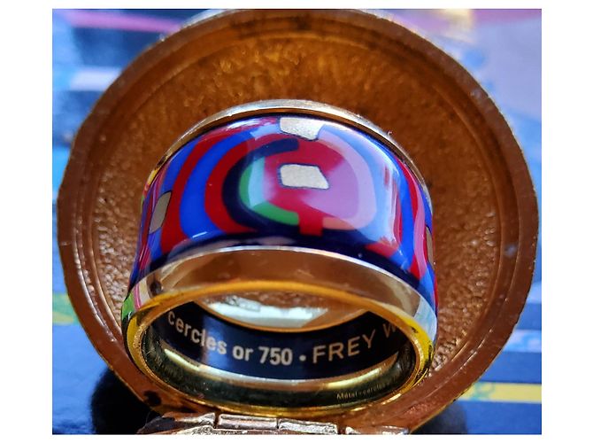 Anello Frey Wille in ceramica multicolore - vista 5