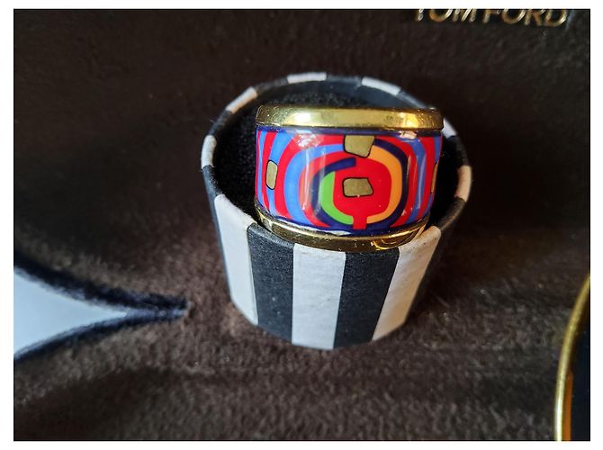 Anello Frey Wille in ceramica multicolore - vista 7