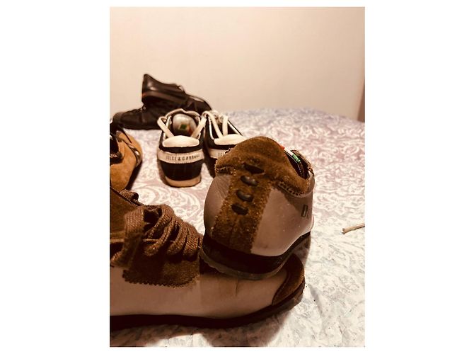 Sneakers Dolce & Gabbana Italia Marrone Scuro Camoscio - vista 2